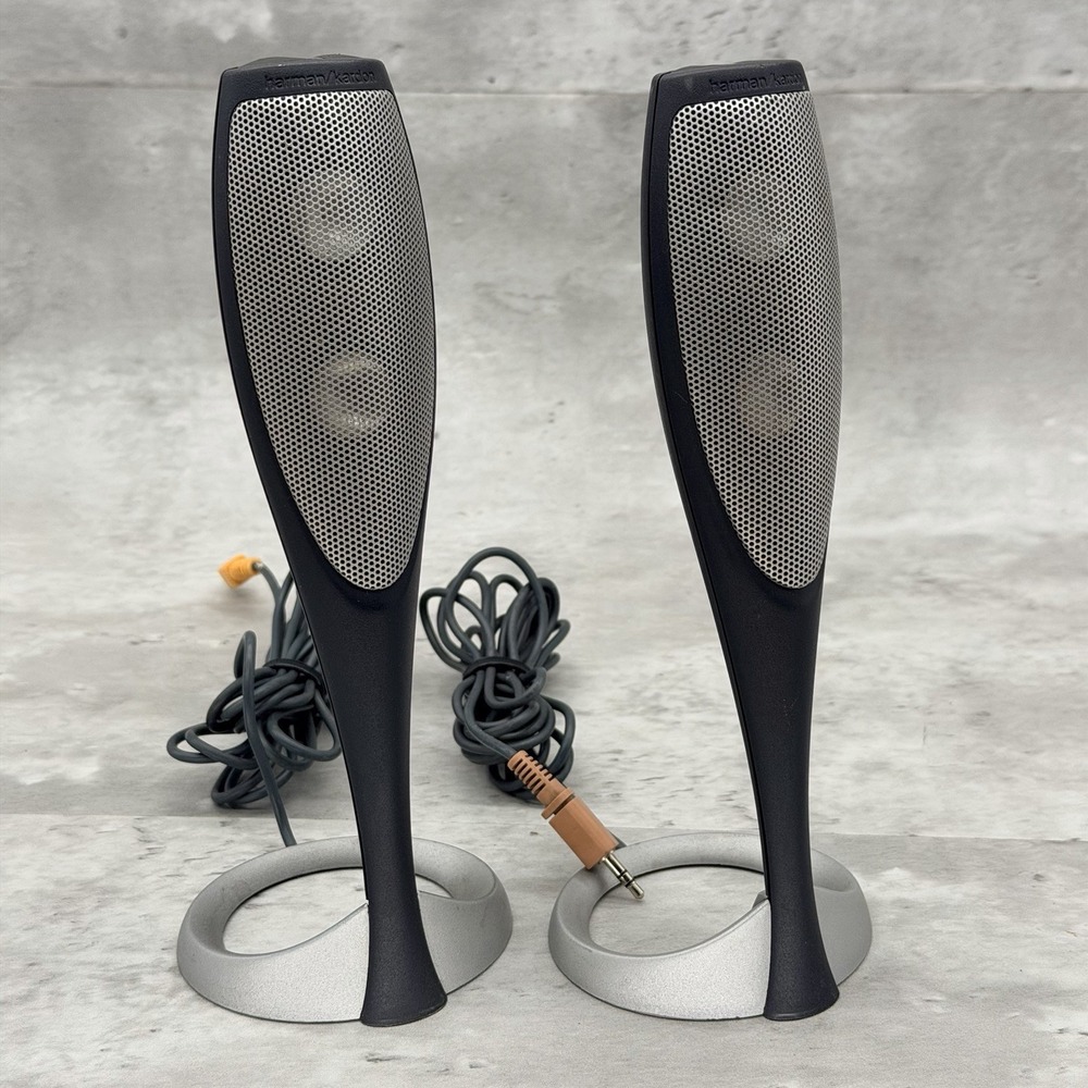 Harman Kardon HK695-01 Computer Speakers Pair Tested Working